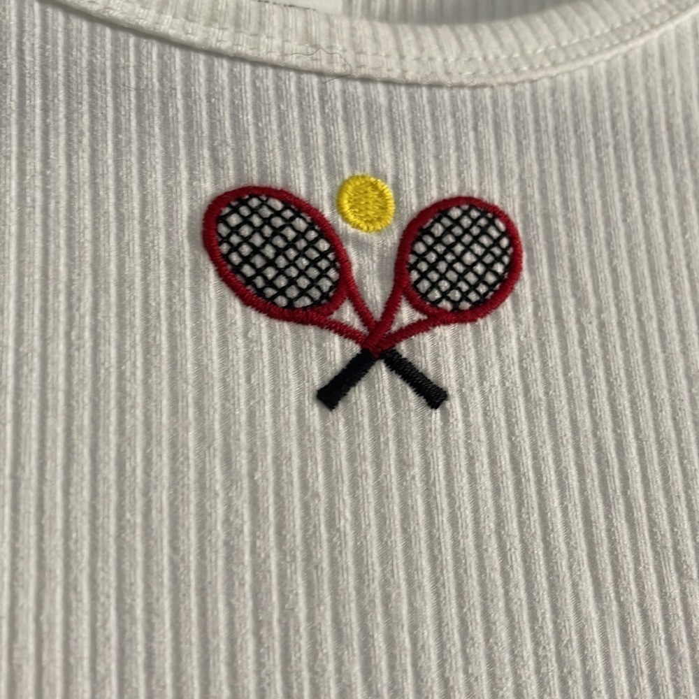 Caution to the Wind NWOT Tennis Crop Shirt - Picture 3 of 5